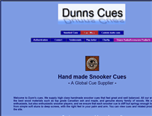 Tablet Screenshot of dunns-cues.com